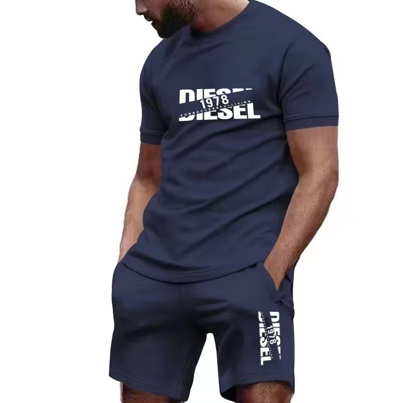 Men'S Fashion Videos - 2026 new summer men's T-shirt+shorts set