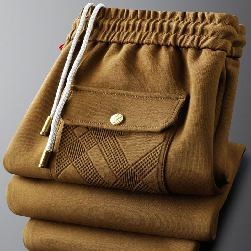Men'S Fashion Khaki Pants - Fall fashion khaki casual sweatpants men's