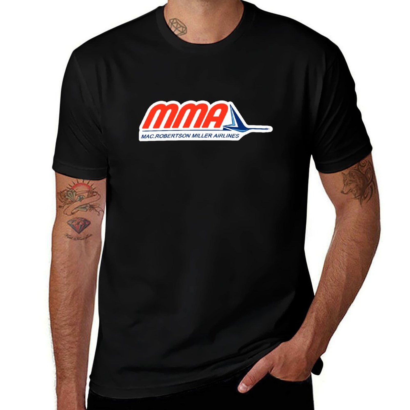 1950S Fashion Men'S - MacRobertson Miller Airlines Logo (1950s-1984) T-Shirt