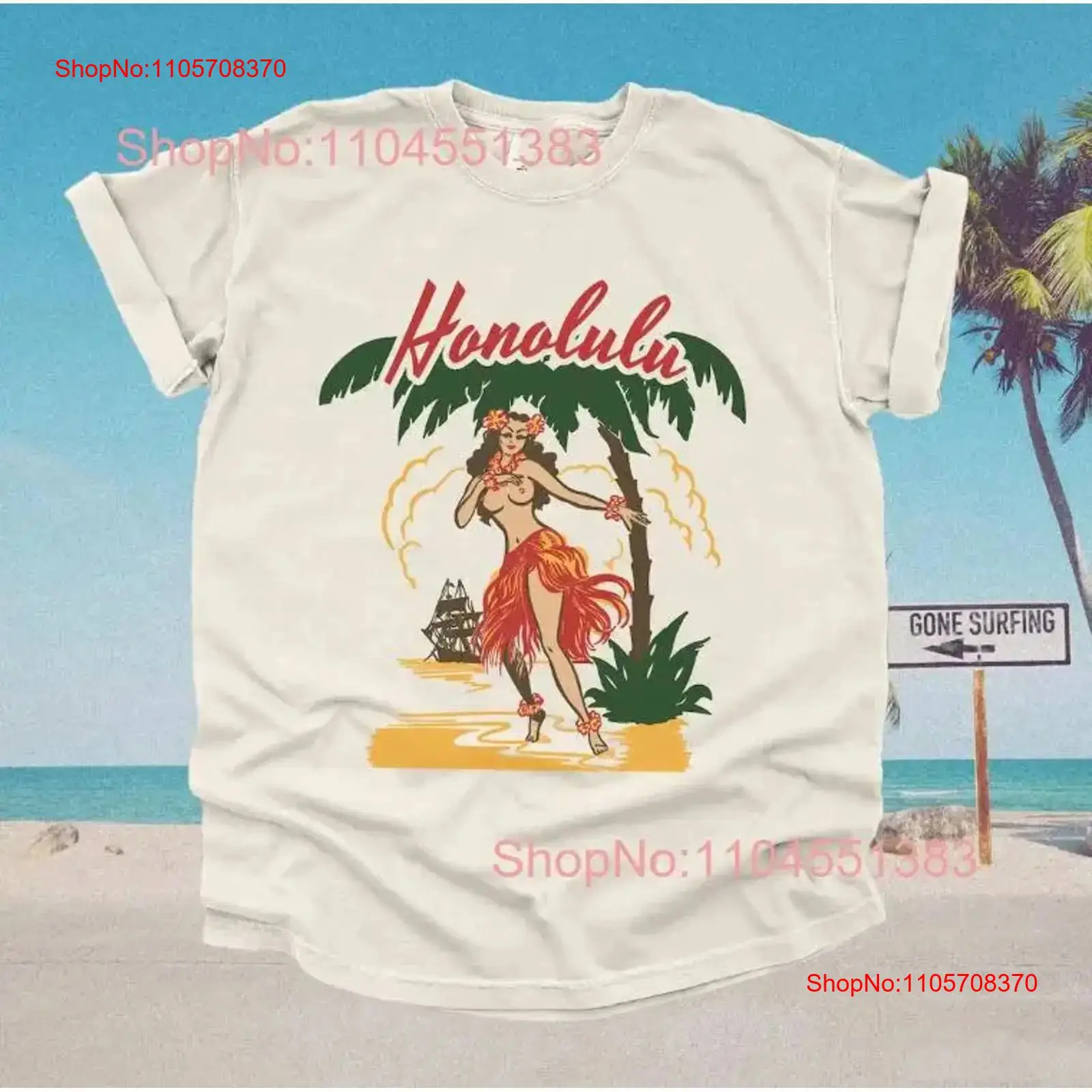 Mens Fashion In The 50S - 50s Honolulu Hawaiian T Shirt Retro