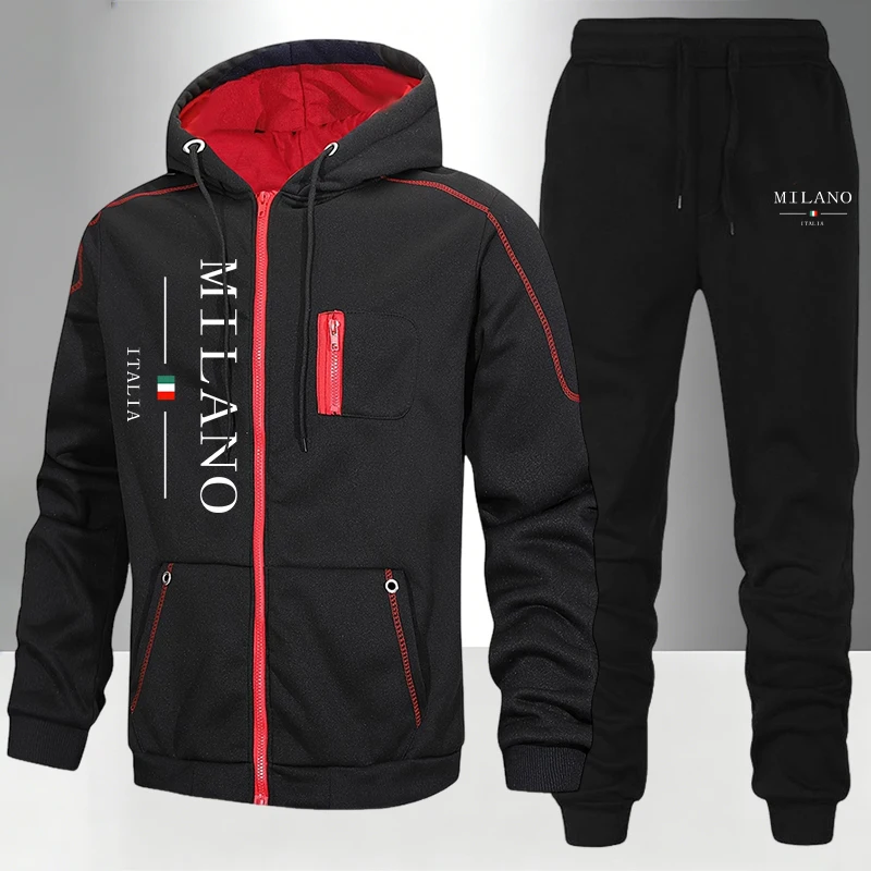 Men'S Fashion Videos - italy Fashion Men's Set/Coat/Pants Autumn Winter
