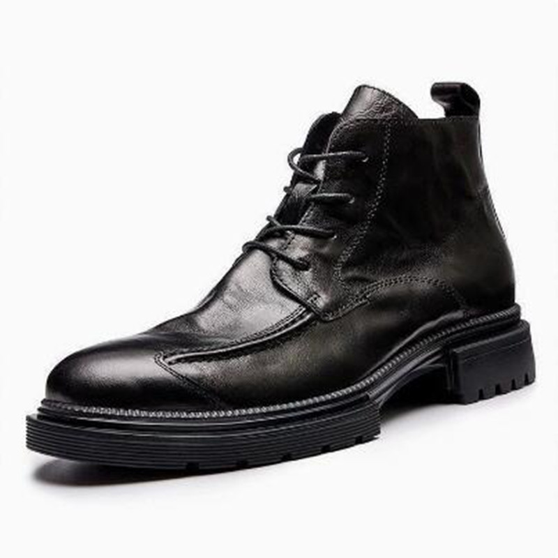 Mens Fashion Combat Boots - Luxury Designer Men Shoes Retro Boots