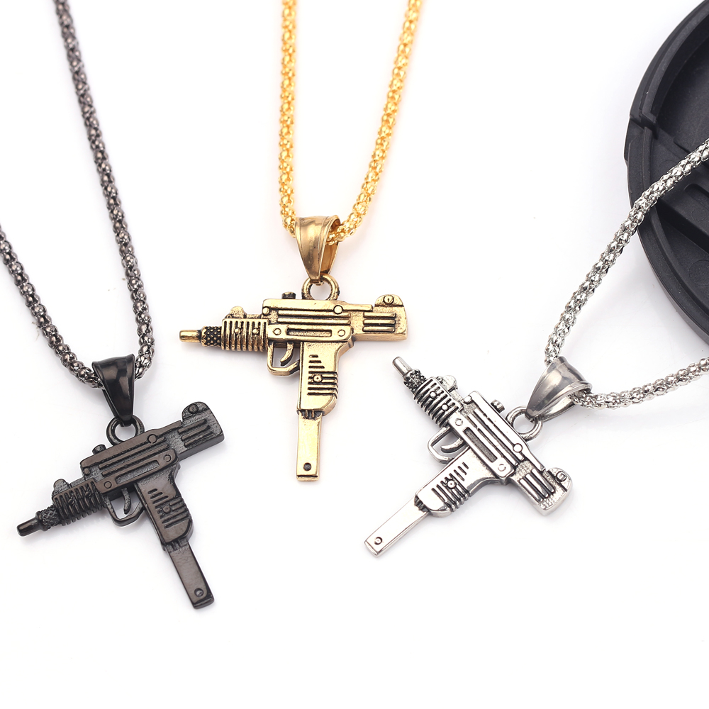 Punk Uzi Pistol Machine Gun Ne - Men'S Fashion Accessories ulasan dan harga