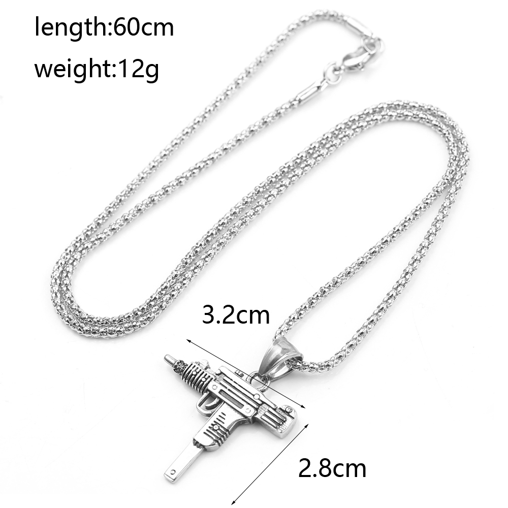 Punk Uzi Pistol Machine Gun Ne - Men'S Fashion Accessories ulasan dan harga