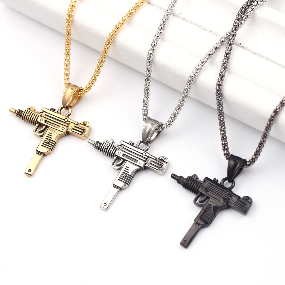 Punk Uzi Pistol Machine Gun Ne - Men'S Fashion Accessories ulasan dan harga