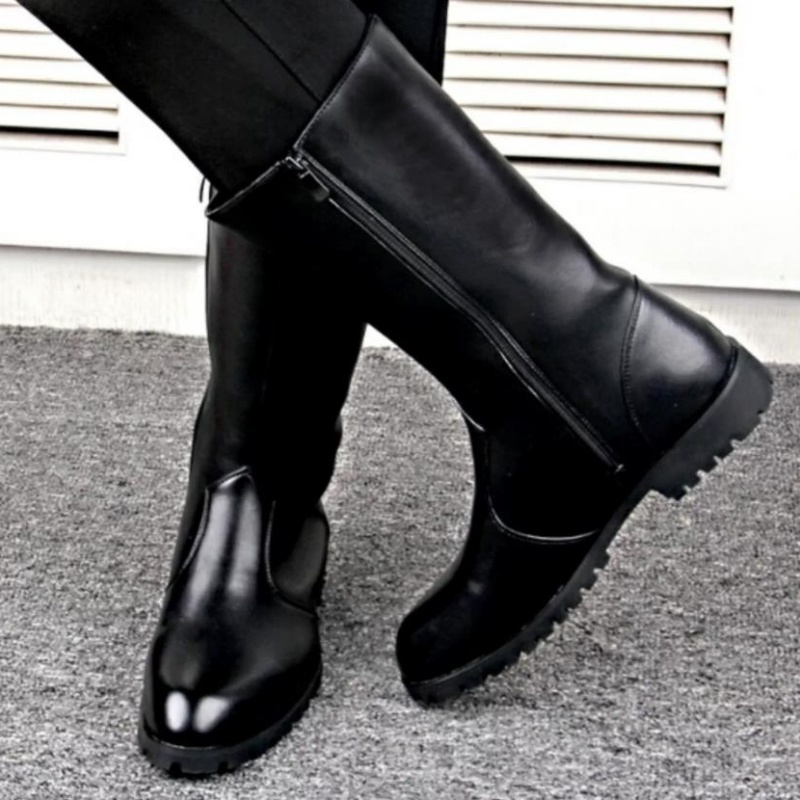Fashion Men's women Genuine Le - Mens Fashion Combat Boots ulasan dan harga