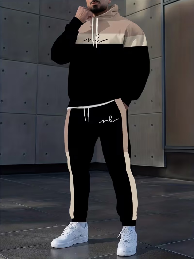 Men Loose 2 Pieces Sports Suit - Men'S Fashion Khaki Pants ulasan dan harga