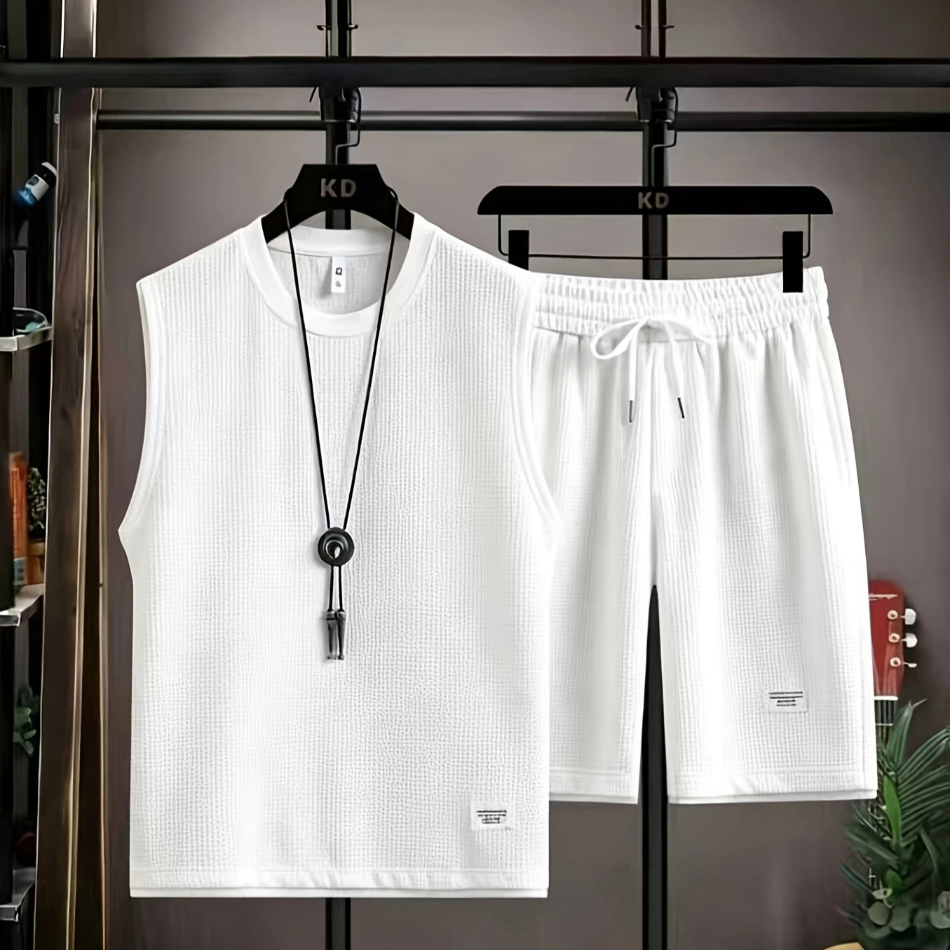 Summer men's vest sets high qu - Mens Fashion Casual ulasan dan harga