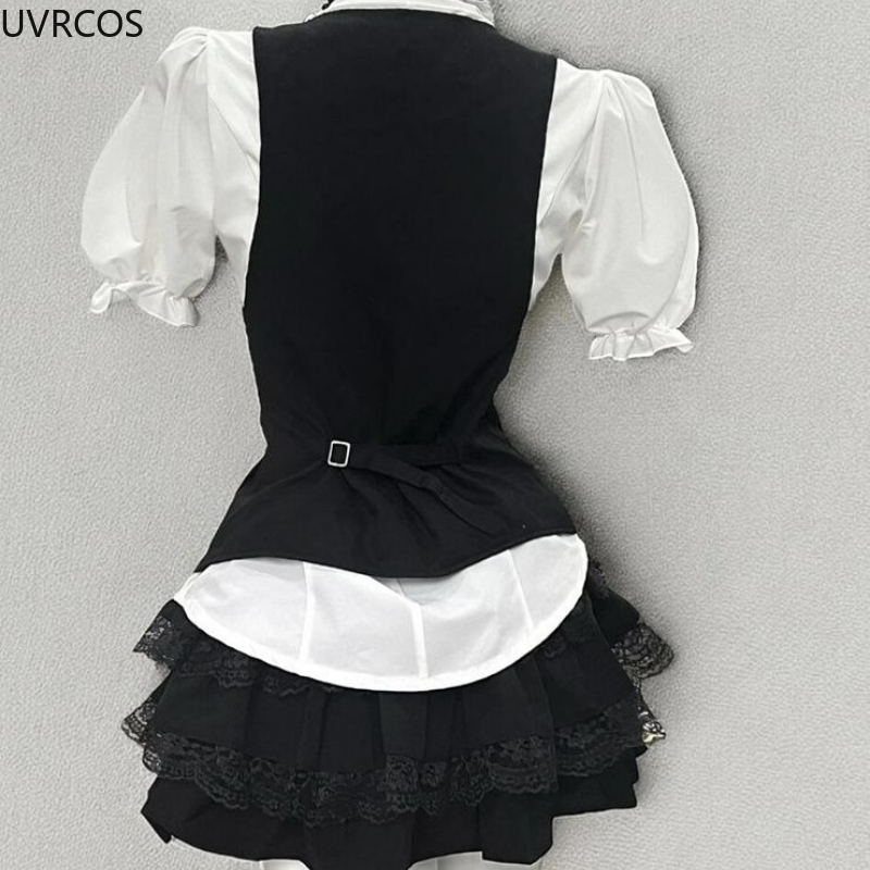 Y2k Aesthetic Lolita Style Swe - Formal Waistcoat Vest ulasan dan harga