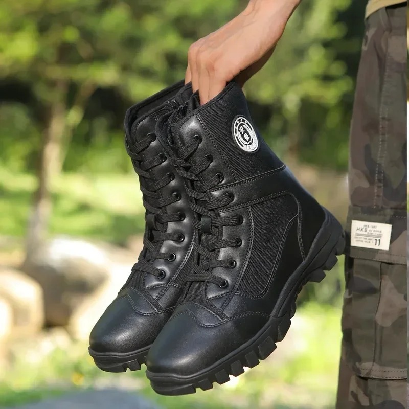 High Quality Men Boots Fashion - Mens Fashion Combat Boots ulasan dan harga