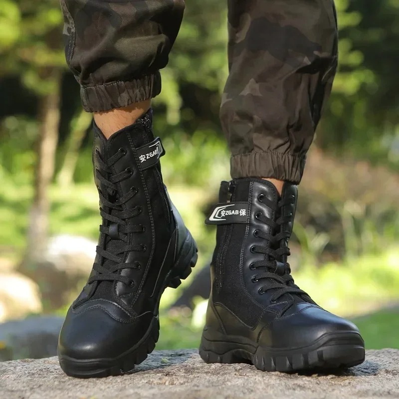 High Quality Men Boots Fashion - Mens Fashion Combat Boots ulasan dan harga