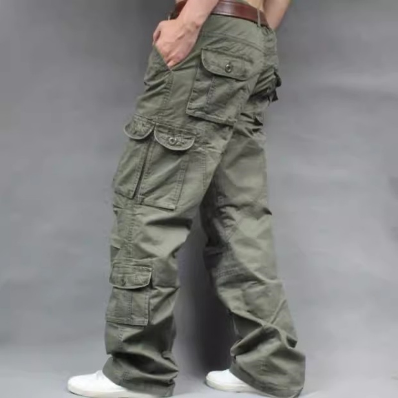 Fashion Casual Cargo Pants Men - Men'S Fashion Khaki Pants ulasan dan harga