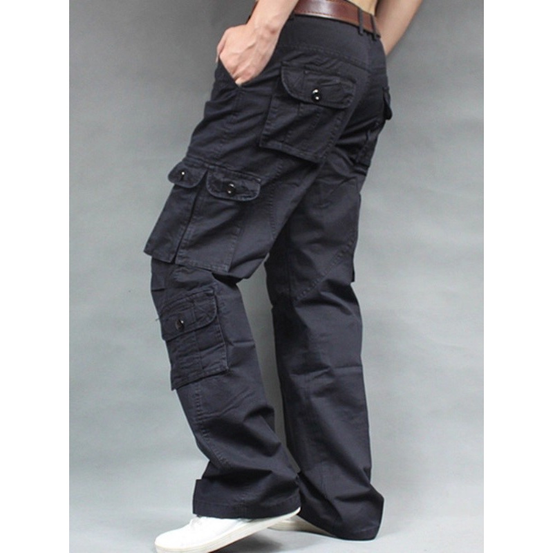 Fashion Casual Cargo Pants Men - Men'S Fashion Khaki Pants ulasan dan harga