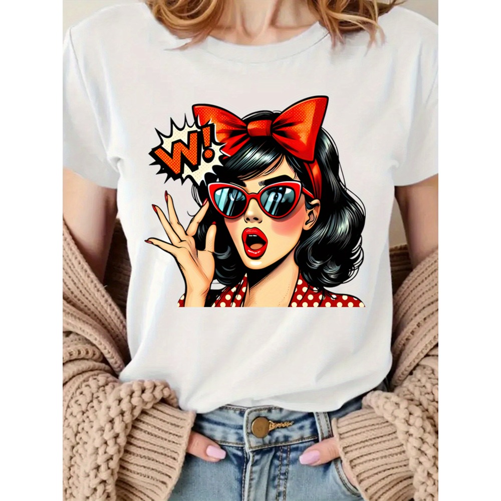 Retro Pop Art Woman Graphic Pr - Mens Fashion In The 50S ulasan dan harga