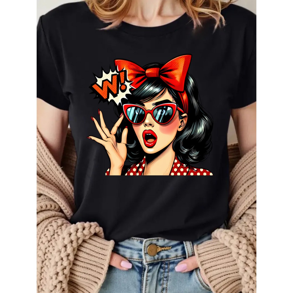 Retro Pop Art Woman Graphic Pr - Mens Fashion In The 50S ulasan dan harga