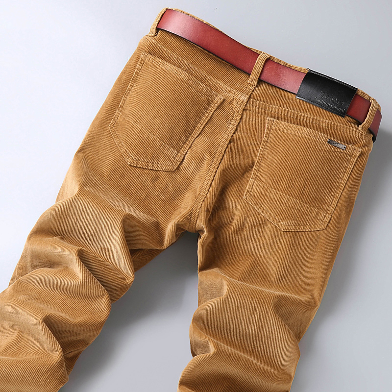 Cotton Corduroy Casual Pants M - Men'S Fashion Khaki Pants ulasan dan harga