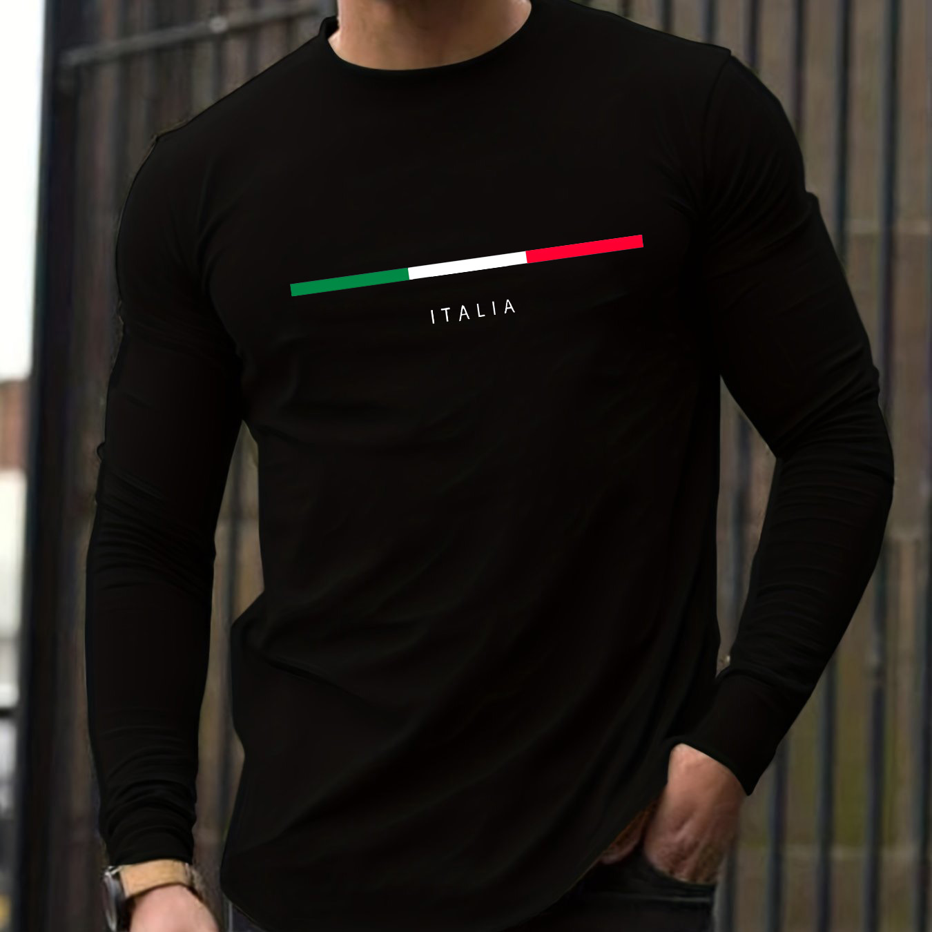 100% pure cotton men's long sl - Mens Fashion Casual ulasan dan harga