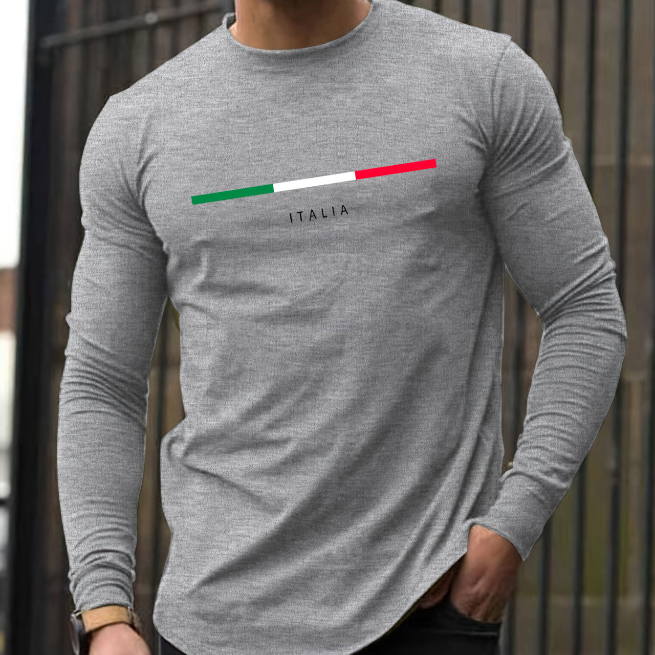 100% pure cotton men's long sl - Mens Fashion Casual ulasan dan harga