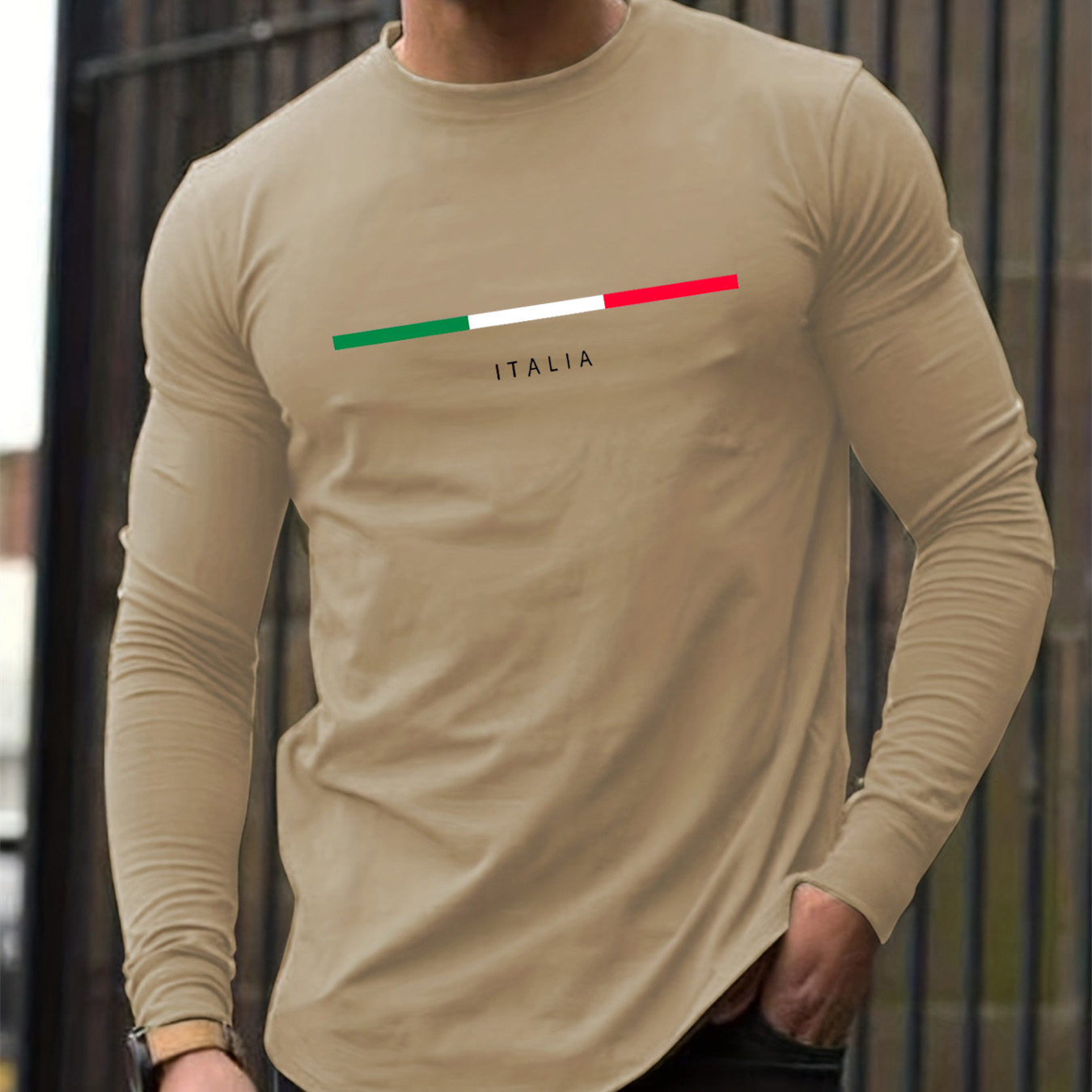 100% pure cotton men's long sl - Mens Fashion Casual ulasan dan harga