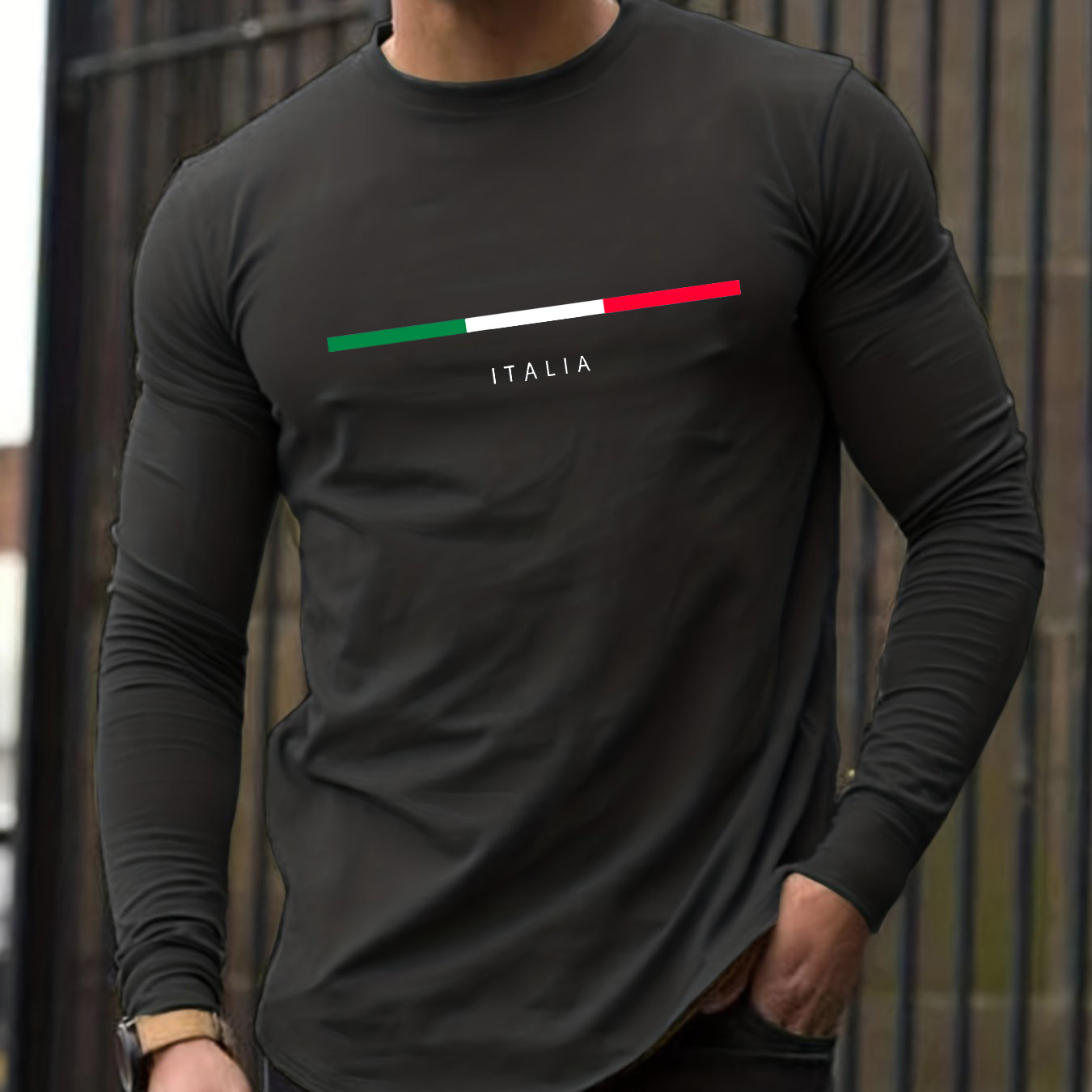 100% pure cotton men's long sl - Mens Fashion Casual ulasan dan harga