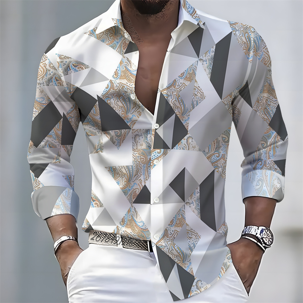 Men's light luxury style print - Mens Fashion Casual ulasan dan harga