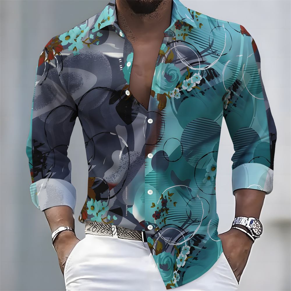 Men's light luxury style print - Mens Fashion Casual ulasan dan harga