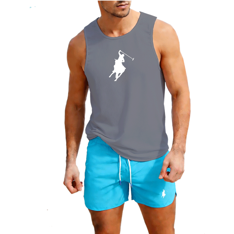 European Men Summer Vest and S - Mens Fashion Casual ulasan dan harga
