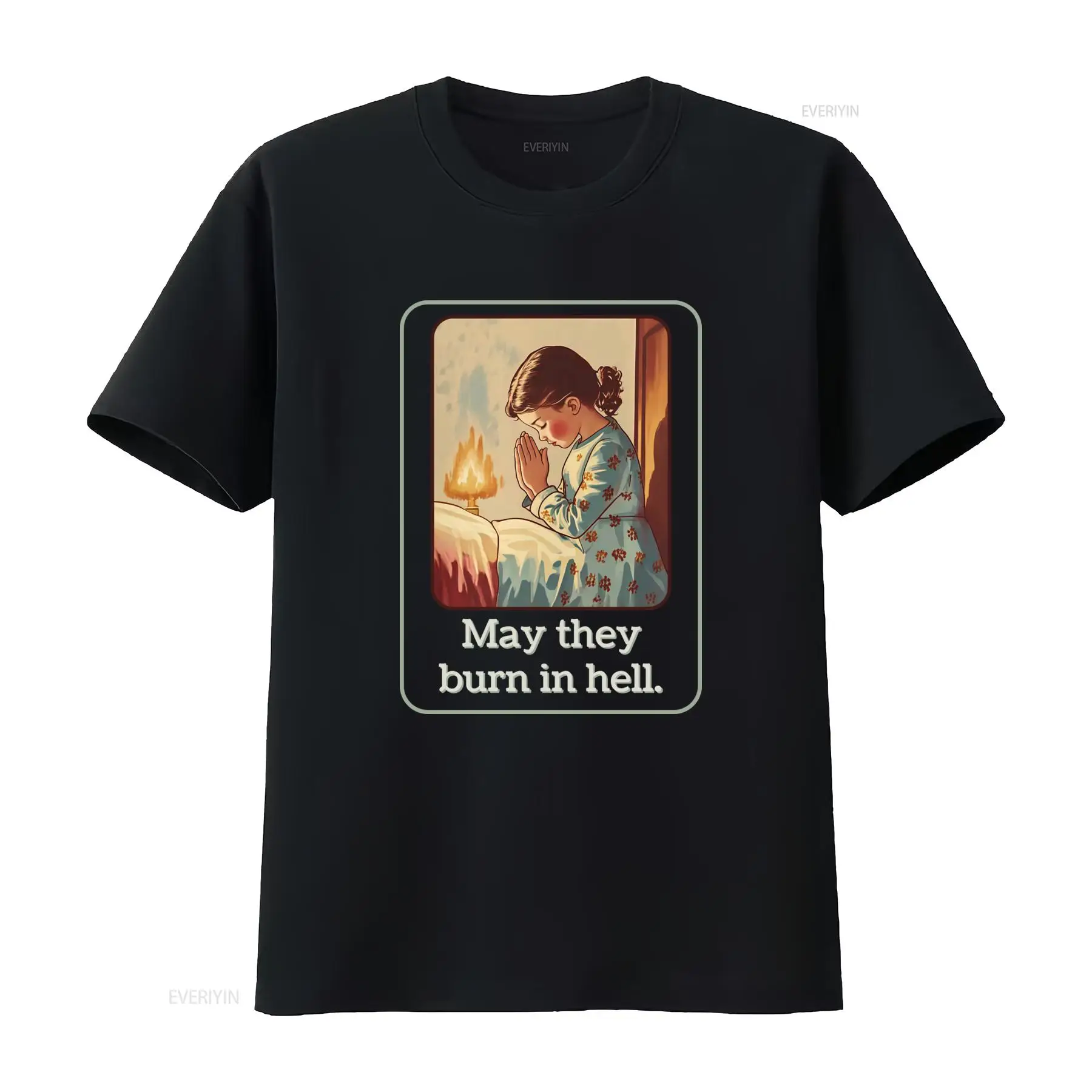 May They Burn In Hell T Shirt  - Mens Fashion In The 50S ulasan dan harga