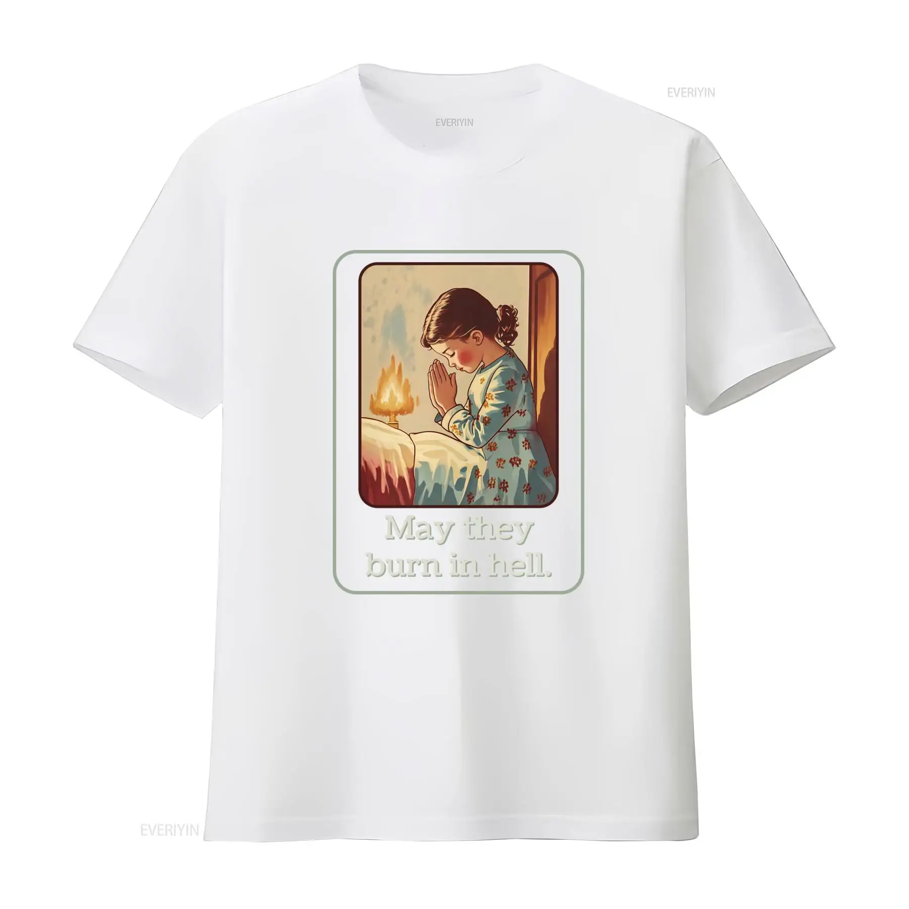 May They Burn In Hell T Shirt  - Mens Fashion In The 50S ulasan dan harga
