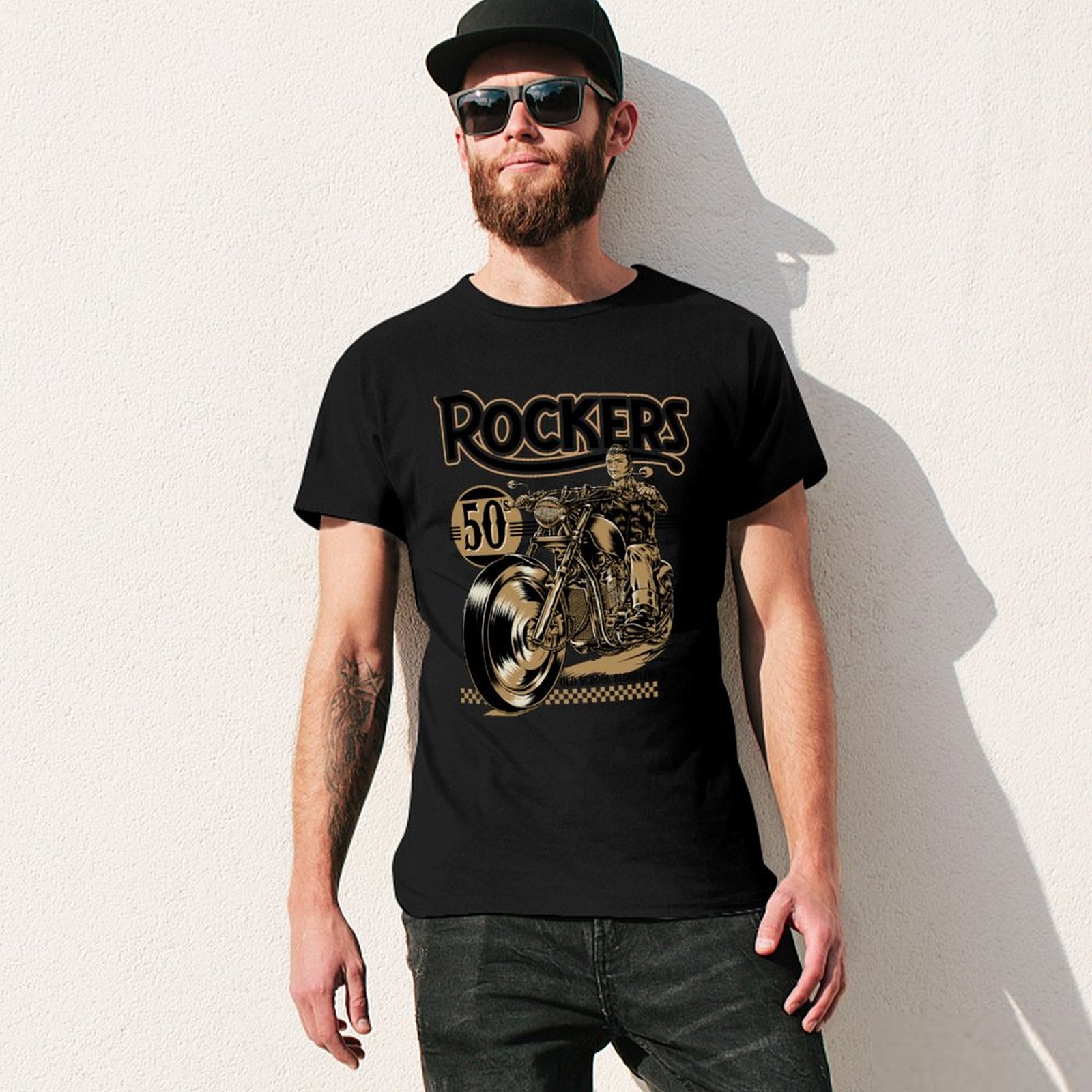 Rockers 50s T-Shirt Summer Fas - Mens Fashion In The 50S ulasan dan harga