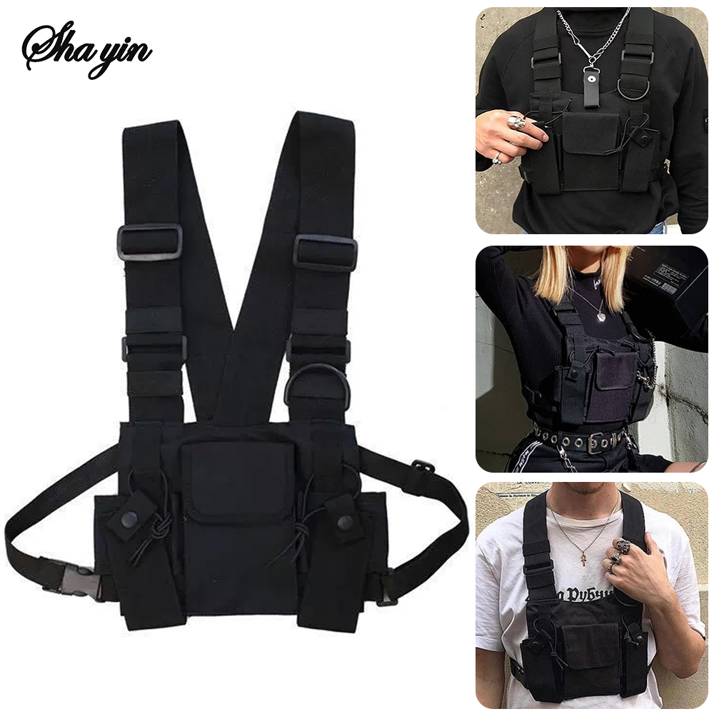 Functional Tactical Chest Bag  - Formal Waistcoat Vest ulasan dan harga