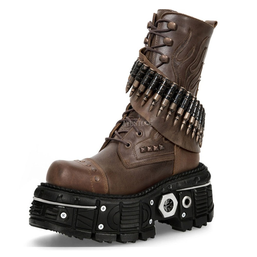 Fashion New Thick Sole Rivet B - Mens Fashion Combat Boots ulasan dan harga