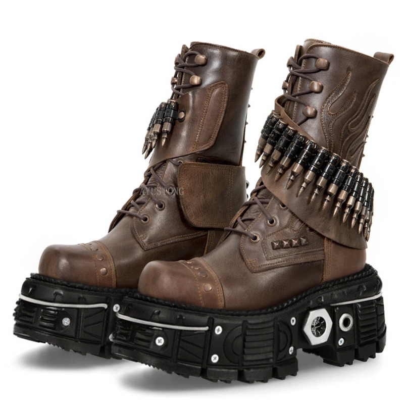 Fashion New Thick Sole Rivet B - Mens Fashion Combat Boots ulasan dan harga