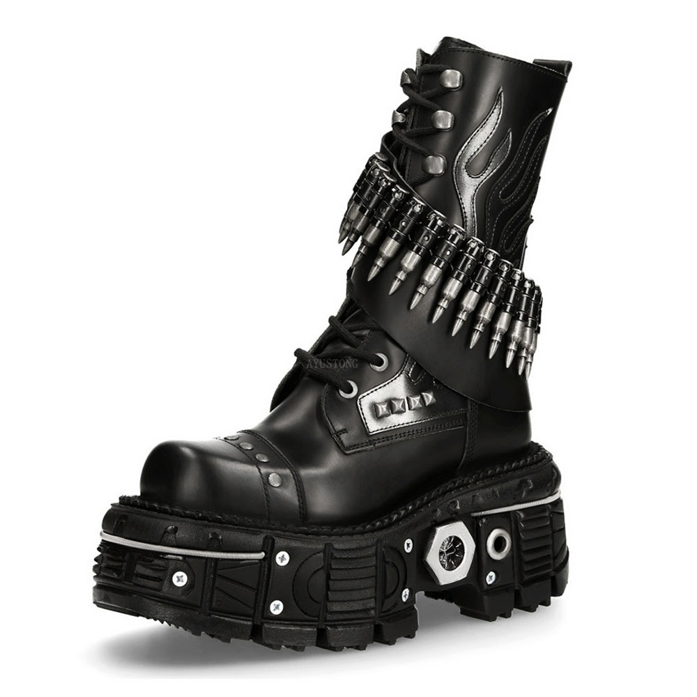 Fashion New Thick Sole Rivet B - Mens Fashion Combat Boots ulasan dan harga