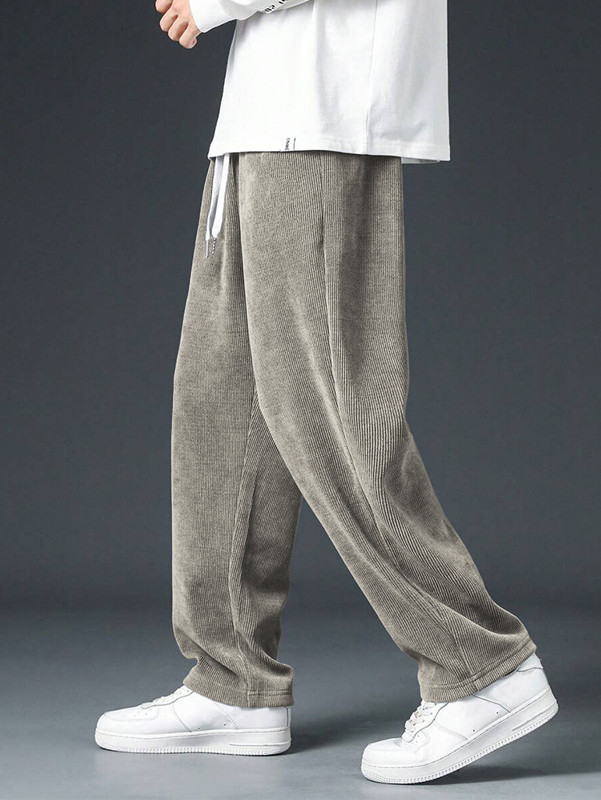 Straight Corduroy Classic Male - Men'S Fashion Khaki Pants ulasan dan harga