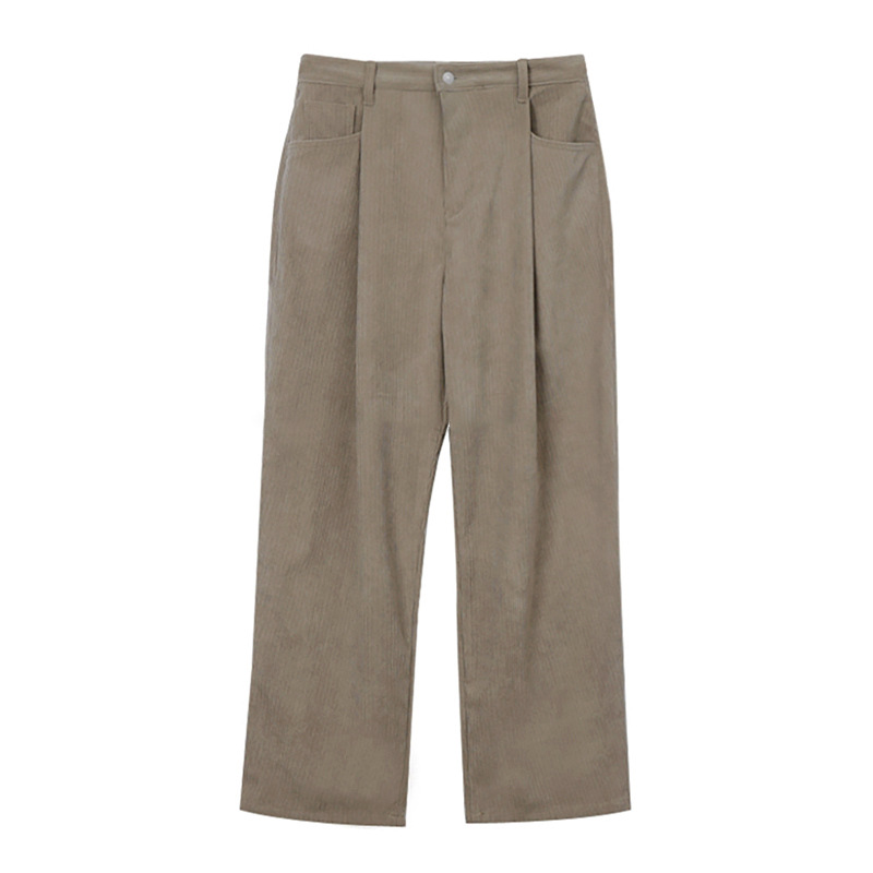 Spring Men's Dark Khaki Solid  - Men'S Fashion Khaki Pants ulasan dan harga