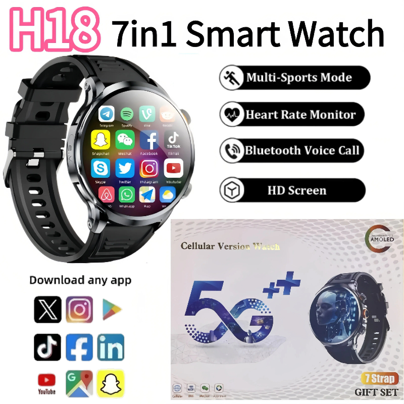 H18 New Android Smartwatch 4G  - Mens Fashion Store ulasan dan harga