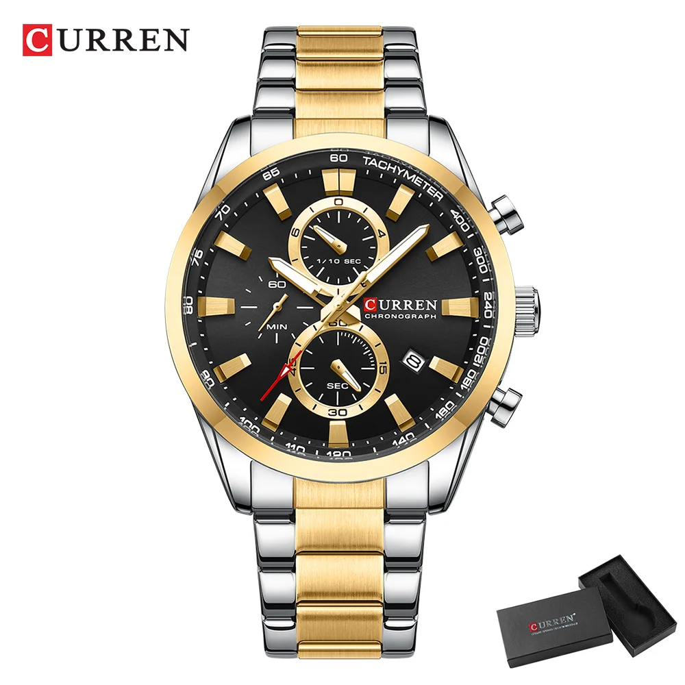 CURREN Casual Quartz Chrono Sp - Mens Fashion Bracelet ulasan dan harga