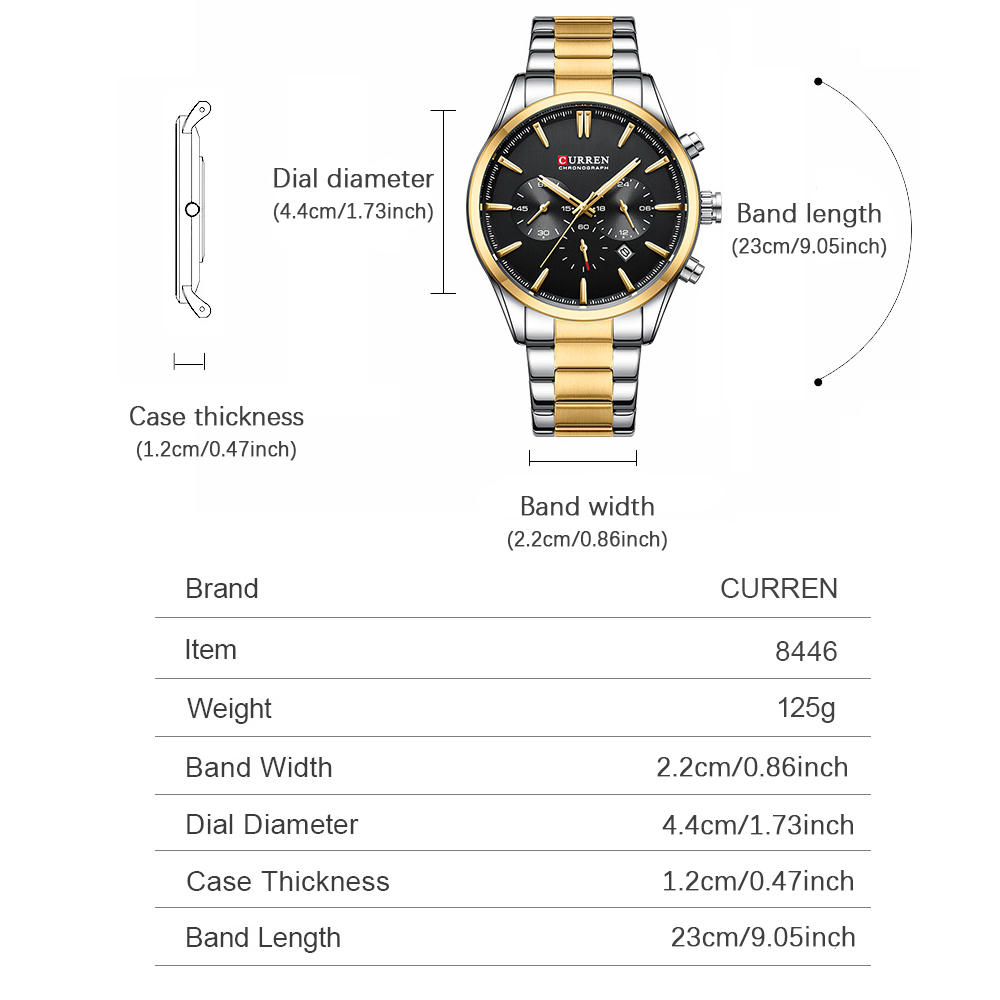 CURREN Casual Quartz Chrono Sp - Mens Fashion Bracelet ulasan dan harga