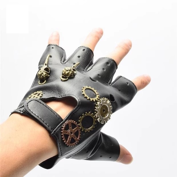 Steampunk PU Leather Fingerles - Men'S Fashion Accessories ulasan dan harga
