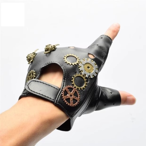 Steampunk PU Leather Fingerles - Men'S Fashion Accessories ulasan dan harga