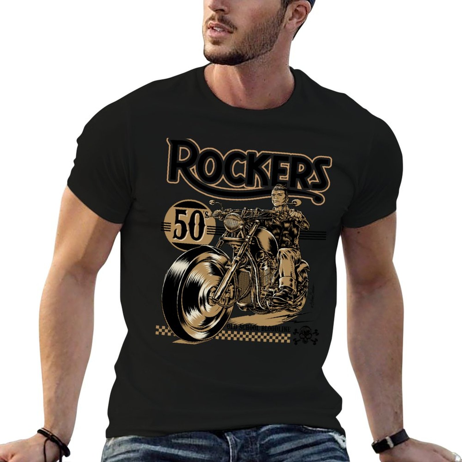 Rockers 50s T-Shirt Fashion Si - Mens Fashion In The 50S ulasan dan harga