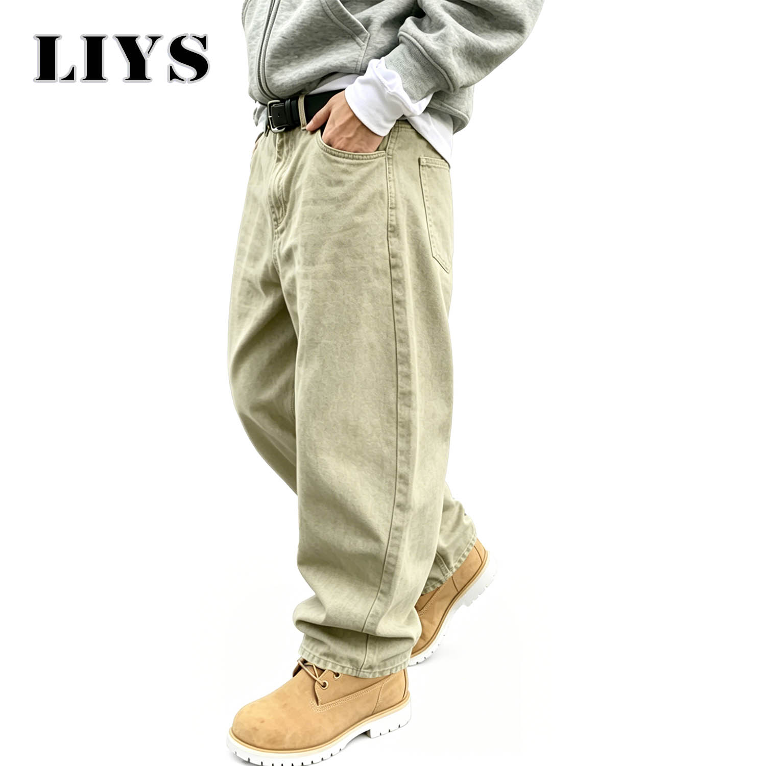 LIYS Men's American Retro Ligh - Men'S Fashion Khaki Pants ulasan dan harga