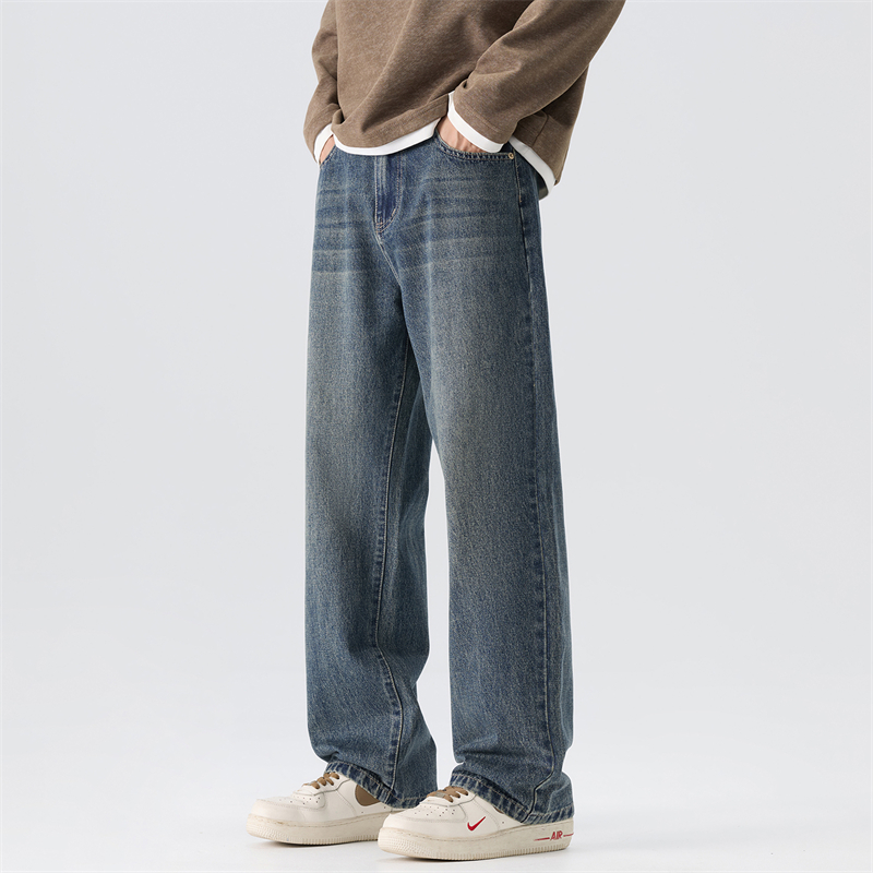 Vintage Wash Jeans Men's Autum - Men'S Fashion Nova Jeans ulasan dan harga