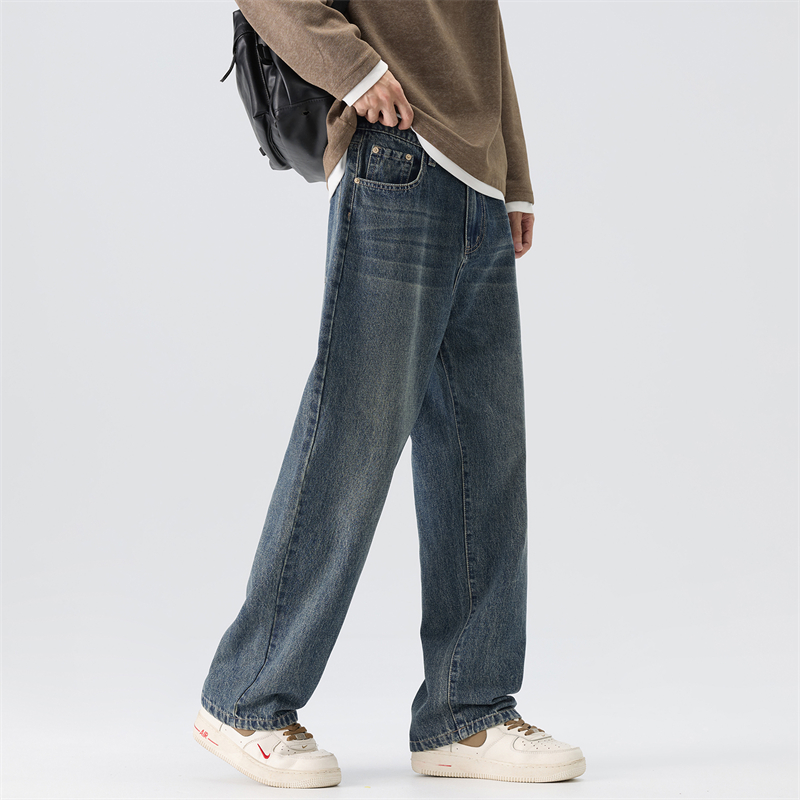Vintage Wash Jeans Men's Autum - Men'S Fashion Nova Jeans ulasan dan harga