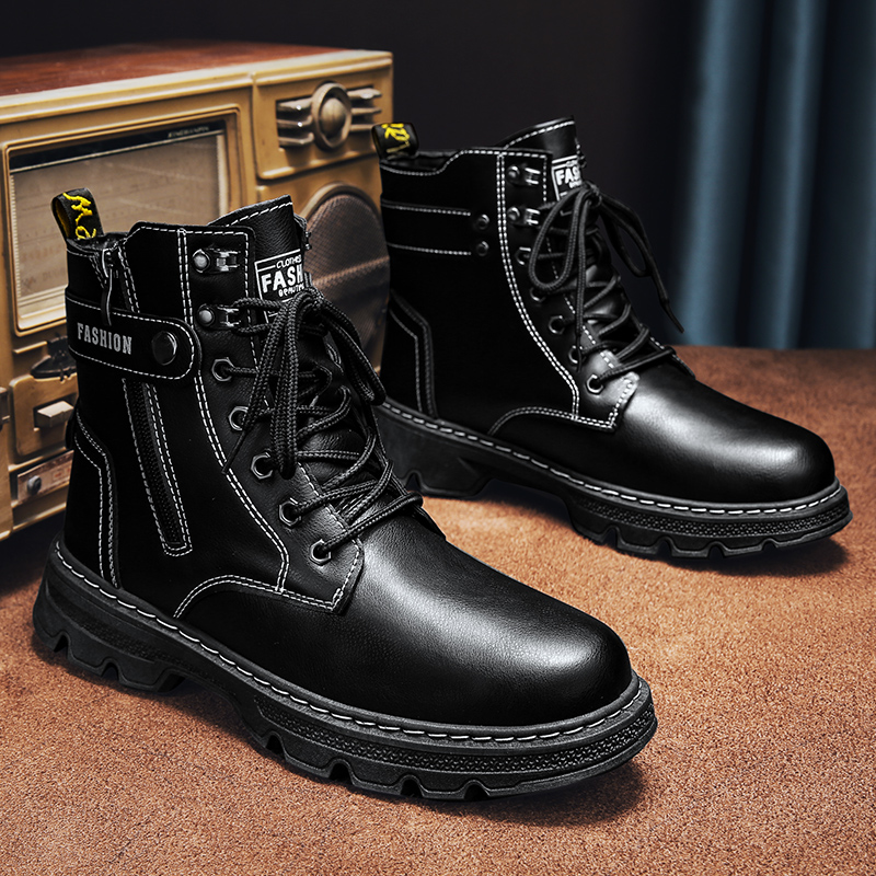 Mens Shoes Fashion Security Bo - Mens Fashion Combat Boots ulasan dan harga