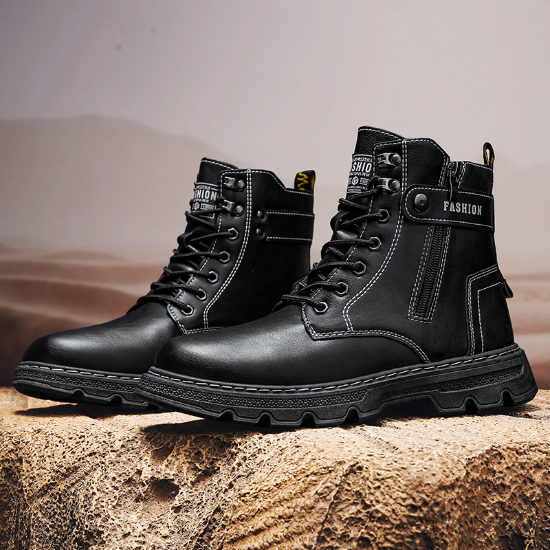 Mens Shoes Fashion Security Bo - Mens Fashion Combat Boots ulasan dan harga