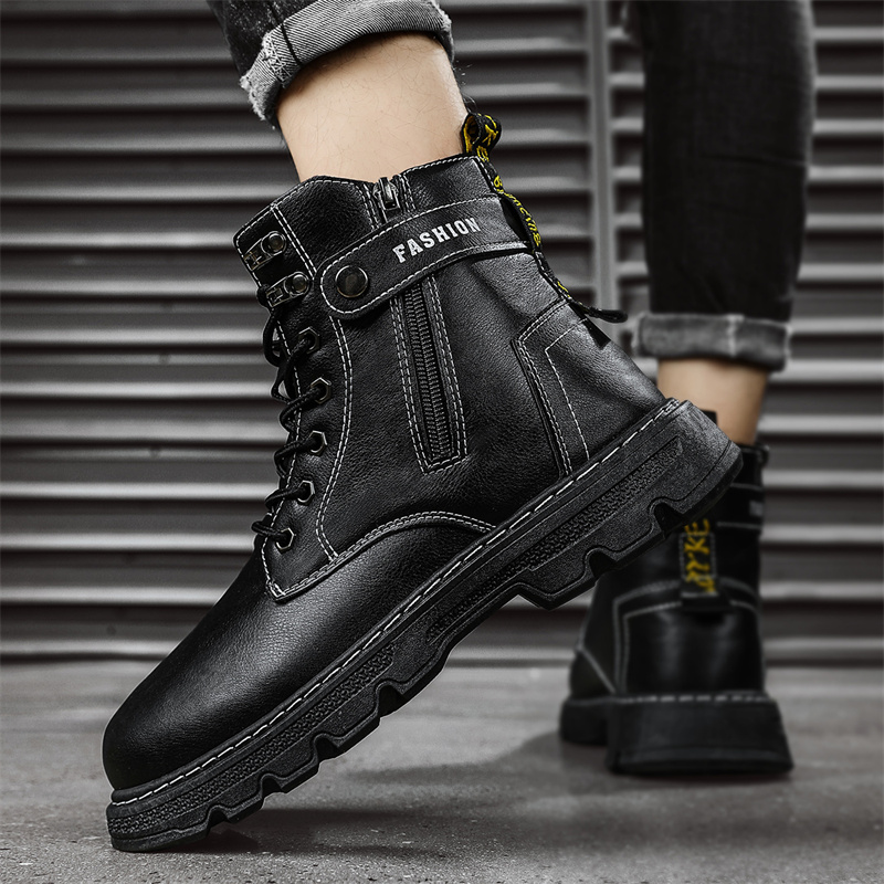Mens Shoes Fashion Security Bo - Mens Fashion Combat Boots ulasan dan harga