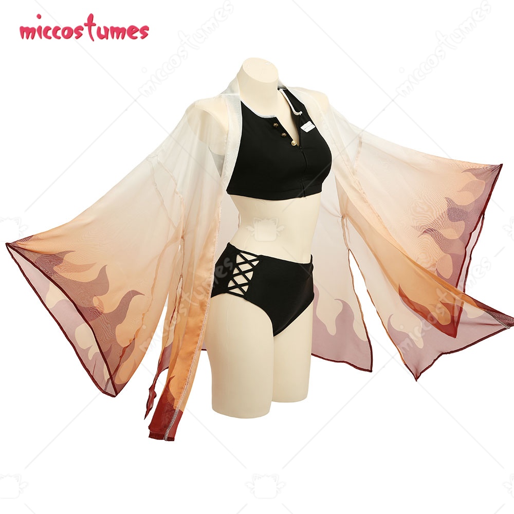 HAIKYUU Flame Pattern Swimsuit - Formal Waistcoat Vest ulasan dan harga