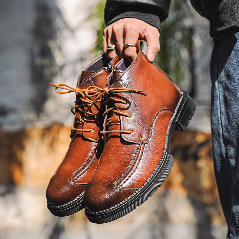 Fashion Designer Men Shoes Ret - Mens Fashion Combat Boots ulasan dan harga